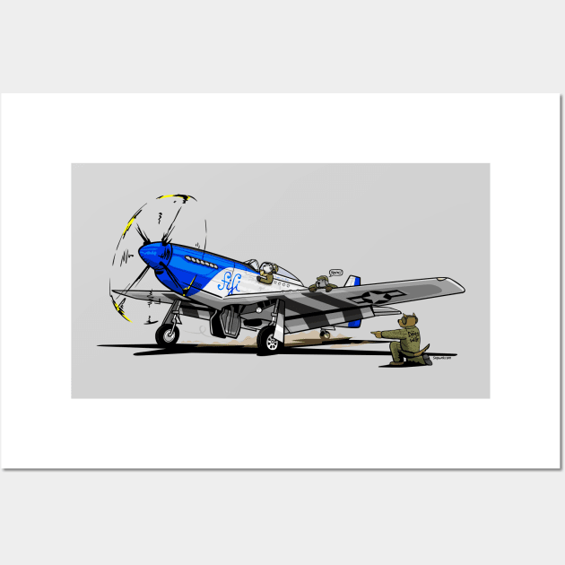 The Dogs of War: P51 Mustang Wall Art by Siegeworks